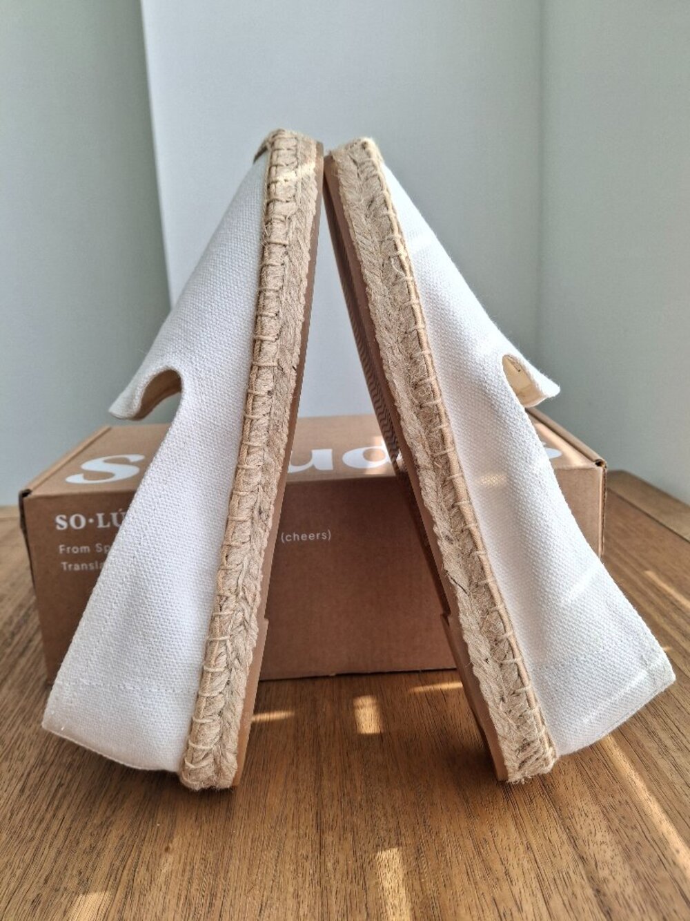 (New) Soludos – Smoking‎ Slipper Canvas Espadrilles (White) – Women's 7-7.5 - Picture 5 of 14